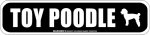 画像2: TOY POODLE [MAGSIGN] アメリカ道路ストリート標識 マグネット＆ステッカー：トイプードル (2)