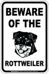 画像3: [MAGSIGN] ロットワイラー 注意 英語 マグネット＆ステッカー BEWARE OF THE ROTTWEILER 車/屋外用 日本製 (3)