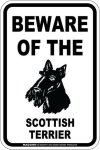 画像3: [MAGSIGN] スコティッシュテリア 注意 英語 マグネット＆ステッカー BEWARE OF THE SCOTTISH TERRIER 車/屋外用 日本製 (3)