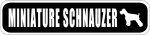 画像2: MINIATURE SCHNAUZER [MAGSIGN] アメリカ道路ストリート標識 マグネット＆ステッカー：ミニチュアシュナウザー (2)