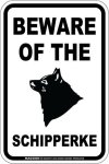 画像3: [MAGSIGN] スキッパーキ 注意 英語 マグネット＆ステッカー BEWARE OF THE SCHIPPERKE 車/屋外用 日本製 (3)