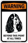 画像3: [MAGSIGN] この先いつもイングリッシュスプリンガースパニエルに注意/配慮/警戒 BEYOND THIS POINT AT ALL TIME マグネット＆ステッカー ENGLISH SPRINGER SPANIEL ローマ字ロゴ入り 車/屋外用 日本製 (3)
