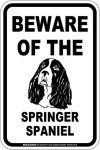 画像3: [MAGSIGN] スプリンガースパニエル 注意 英語 マグネット＆ステッカー BEWARE OF THE SPRINGER SPANIEL 車/屋外用 日本製 (3)