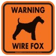 画像3: [MAGSIGN] WARNING WIRE FOX マグネット＆ステッカー：ワイヤーフォックス(ホワイト/イエロー/オレンジ) 注意 英語 正方形 車＆屋外用(防水性/耐光性) 日本製 (3)