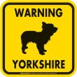 画像2: [MAGSIGN] WARNING YORKSHIRE マグネット＆ステッカー：ヨークシャー(ホワイト/イエロー/オレンジ) 注意 英語 正方形 車＆屋外用(防水性/耐光性) 日本製 (2)