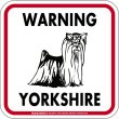 画像4: [MAGSIGN] WARNING YORKSHIRE マグネット＆ステッカー：ヨークシャー/フルコート(ホワイト/イエロー/オレンジ) 注意 英語 正方形 車＆屋外用(防水性/耐光性) 日本製 (4)