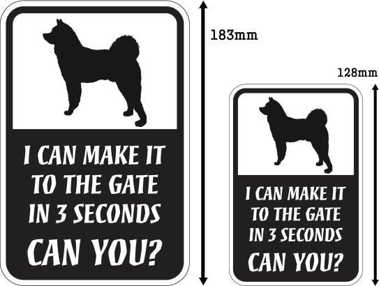 CAN YOU?マグネットサイン:秋田犬