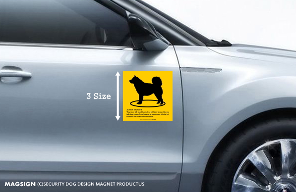 ALASKAN MALAMUTE(アラスカンマラミュート)車用マグネットステッカー
