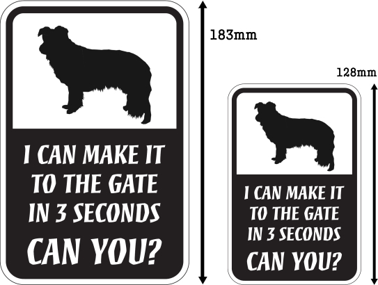 CAN YOU?マグネットサイン:ボーダーコリー