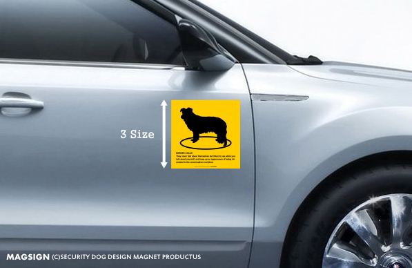 BORDER COLLIE(ボーダーコリー)車用マグネットステッカー
