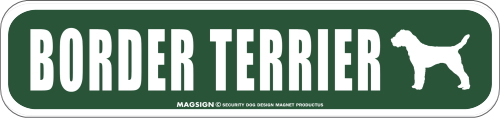 BORDER TERRIER ストリートマグネットサイン：ボーダーテリア