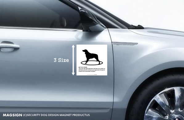 BRITTANY SPANIEL(ブリタニースパニエル)車用マグネットステッカー