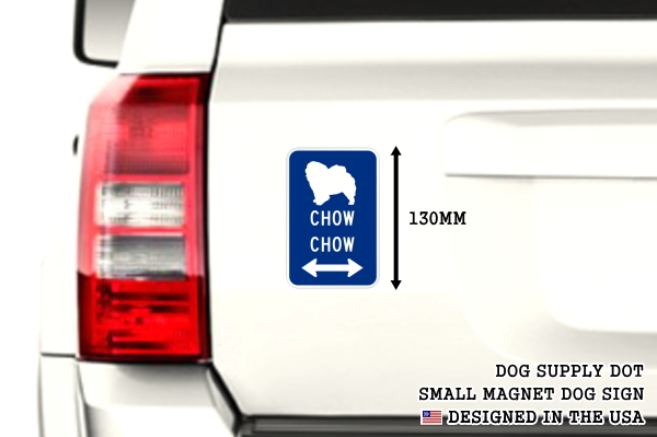 CHOW CHOW イラスト&矢印 マグネットサイン