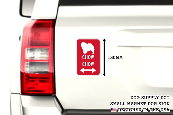 CHOW CHOW イラスト&矢印 マグネットサイン