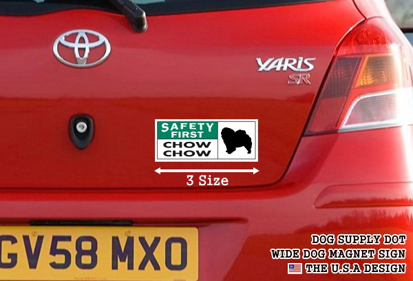 SAFETY FIRST CHOW CHOW ワイドマグネットサイン:チャウチャウ