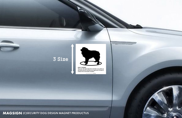 GREAT PYRENEES(グレートピレニーズ)車用マグネットステッカー