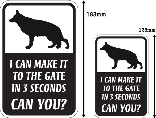 CAN YOU?マグネットサイン:ジャーマンシェパード