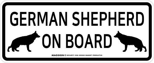 ジャーマンシェパード,乗車中,カーマグネット,バンパーステッカー,英語,GERMAN SHEPHERD ON BOARD,ホワイト,白色