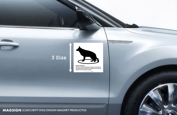 GERMAN SHEPHERD(ジャーマンシェパード)車用マグネットステッカー
