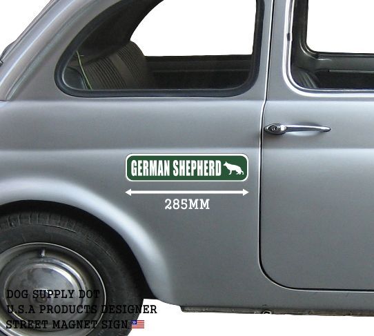GERMAN SHEPHERD ストリートマグネットサイン:ジャーマンシェパード