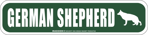 GERMAN SHEPHERD ストリートマグネットサイン：ジャーマンシェパード