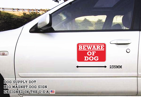 BEWARE OF DOG マグネットサイン