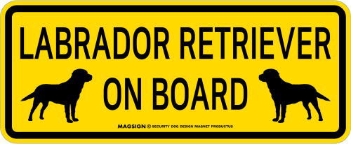 ラブラドールレトリバー,乗車中,カーマグネット,バンパーステッカー,英語,LABRADOR RETRIEVER ON BOARD,イエロー,黄色