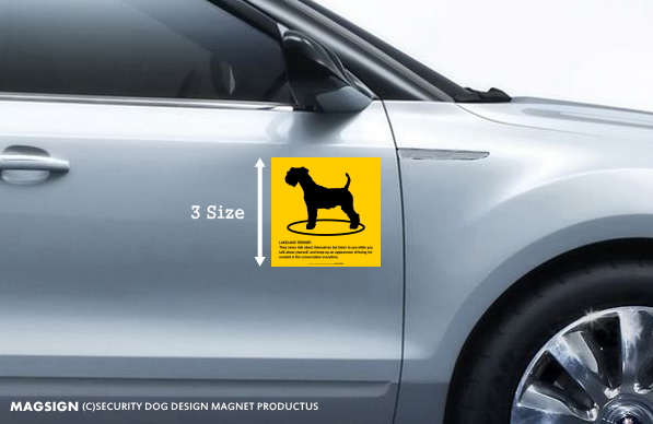 LAKELAND TERRIER(レイクランドテリア)車用マグネットステッカー