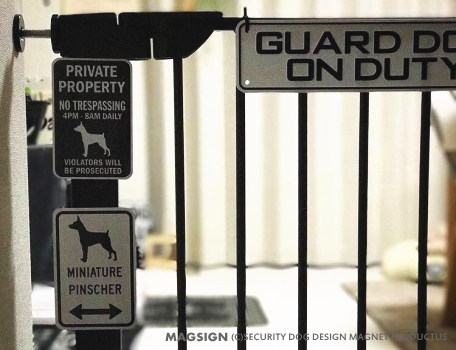 ドッグゲートにも♪PRIVATE PROPERTY ブラックマグネットサイン