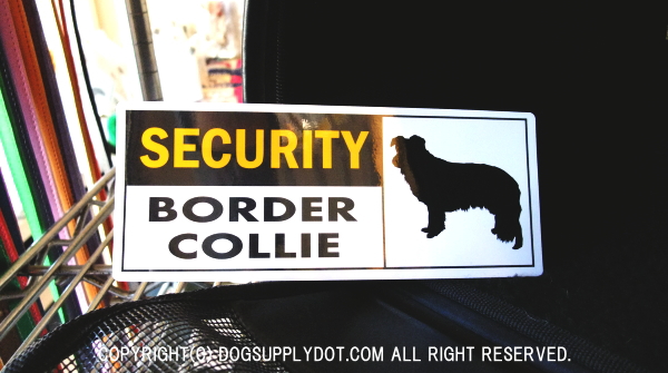 SECURITY セキュリティ アメリカン マグネット ステッカー:ボーダーコリー