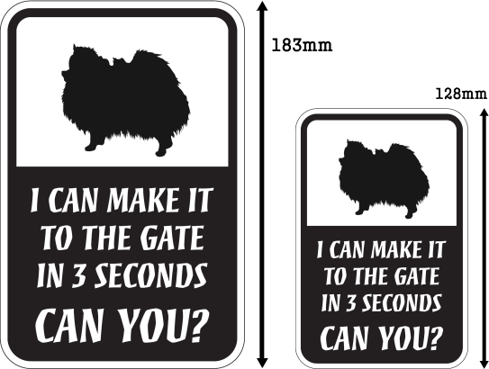 CAN YOU?マグネットサイン:ポメラニアン