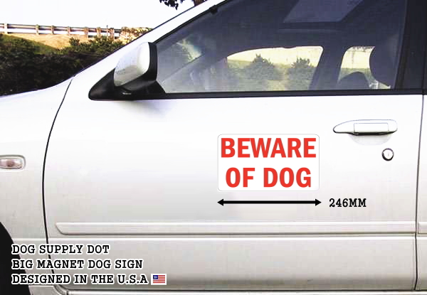 BEWARE OF DOG マグネットサイン