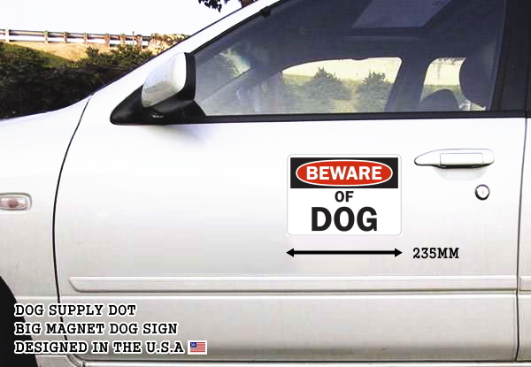 BEWARE OF DOG マグネットサイン