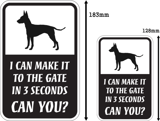 CAN YOU?マグネットサイン:トイマンチェスターテリア