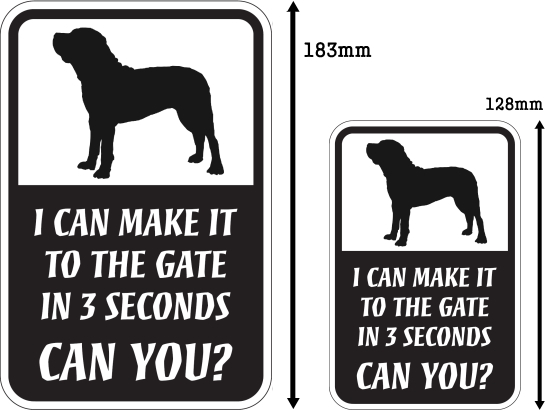 CAN YOU?マグネットサイン:土佐犬